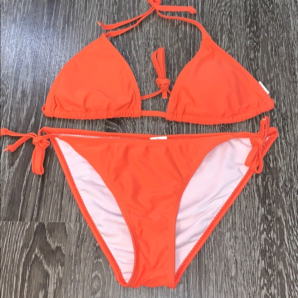 Neon orange bikini size medium